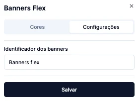 Campo Identificador dos banners em Banners Flex