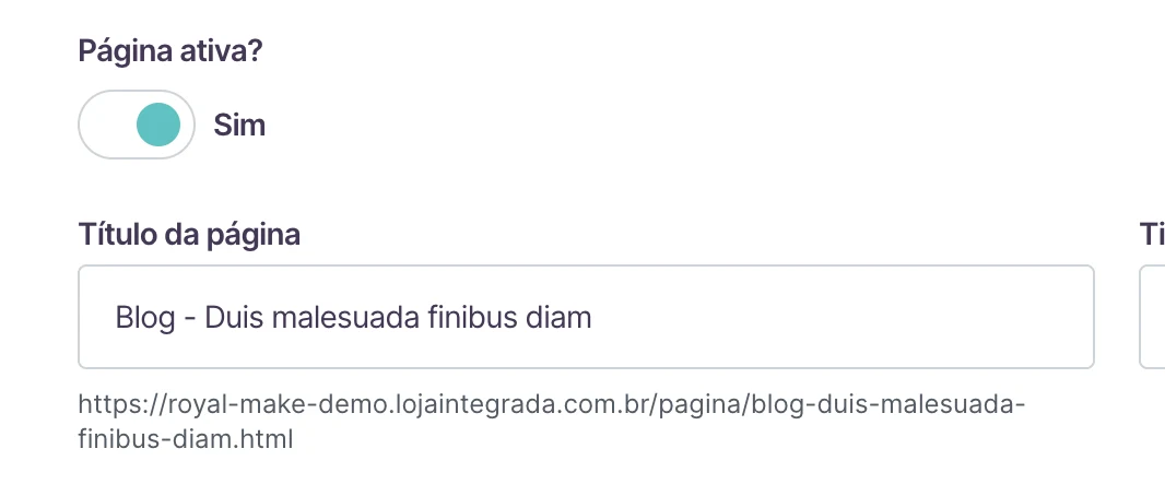Título de um post começando com Blog