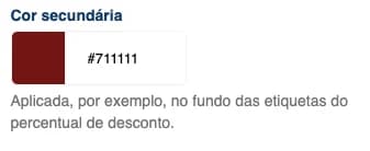 Cor secundária