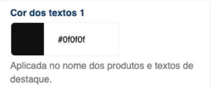 Cor dos textos 1