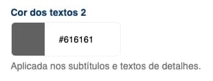 Cor dos textos 2